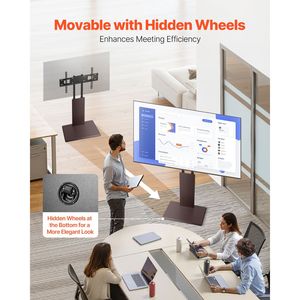 Supporto TV Universale Girevole e Regolabile in Altezza per Schermi da 32-70 Pollici, Supporto da Tavolo per TV fino a 45 kg - Product Image 5