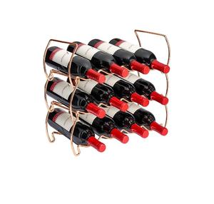 Soporte de Vino de Metal Negro Forjado a Mano para Encimera, Estante Sólido de Metal para Botellas de Vino con Textura Martillada, Soporte de Almacenamiento de Vino - Product Image 6