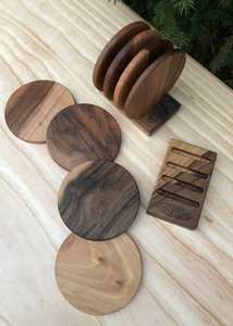 Artículo en Oferta, Posavasos de Madera, Accesorios de Mesa, Decoración del Hogar, Posavasos Clásicos de Madera para Té y Café de Universal Overseas - Product Image 2