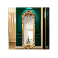 Espejo de Pared Decorativo Moderno para Dormitorio, Marco de Metal Ajustable, Duradero, Hecho a Mano, Grosor Personalizado, Borde Pulido, Diseño Floral, el Mejor