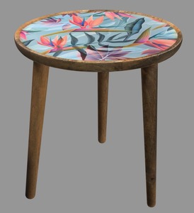 Table basse moderne en bois de manguier massif, design naturel, pour la maison, le salon, utilisation comme meuble - Product Image 6