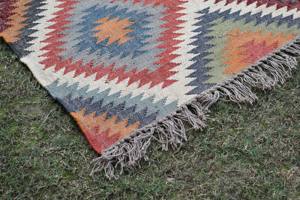 Tapis en jute durable, tissé à la main, style kilim, réversible, en fibres naturelles, pour la maison et l'hôtellerie, au prix d'usine - Product Image 1