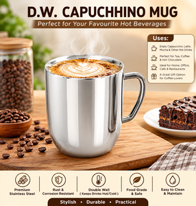 Eco Friendly <b>Double</b> <b>Wall</b> Stainless Steel Insulated 220/300ml 6-12hr Thermal Performance Office Use Cappuccino Cup with Gift <b>Box</b> - Product Image 3