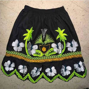 Faldas Bordadas Estilo Isleño, de Algodón Hawaiano, para Mujer, Largas, para Vacaciones en la Playa, de Alta Calidad, Color Sólido, en Oferta - Product Image 6