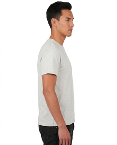 T-shirt en coton peigné de qualité supérieure pour hommes, doux, respirant, col rond, personnalisable avec broderie et impression, t-shirts unis pour hommes - Product Image 3