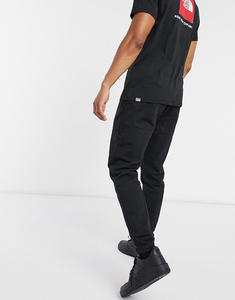 Men's Black Elastic Waist Straight Casual <b>Trousers</b> Lightweight <b>with</b> Side <b>Pockets</b> Breathable Knitted Cotton Spring Style - Product Image 2