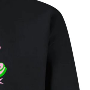 <b>Black</b> One Nine Oh Eight Graphic Crewneck Pullover Sweatshirt <b>Long</b> Sleeve Ribbed Cuffs Casual Womens Fleece <b>Top</b> Fashion Street - Product Image 2