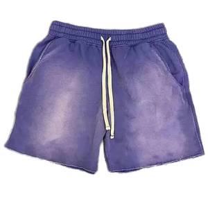 Custom Sweat Shorts Unisex Acid Wash Tie Dye Sun Faded Shorts 5 Inch Inseam <b>Blend</b> Cotton Fleece 100% Cotton Shorts Custom - Product Image 6