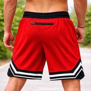 Pantalones Cortos Cargo de Algodón Desgastado para Hombre, Estilo Urbano, para Gimnasio y Entrenamiento, con Bolsillos Utilitarios con Cremallera, Cintura con Cordón Ajustable, Marca Privada - Product Image 6