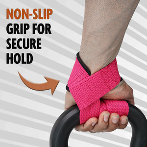 Correas de Levantamiento de Pesas de Algodón Antideslizantes de Alta Resistencia Hechas a Medida, con Soporte Ajustable para Muñecas, Ideales para Peso Muerto y Powerlifting - Product Image 5