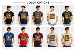 Urban <b>Beat</b> Global Explorer Men's Navy Blue Short Sleeve <b>T</b>-<b>Shirt</b> Cartoon Robot Print Casual O-Neck Regular Fit 100% Cotton - Product Image 2