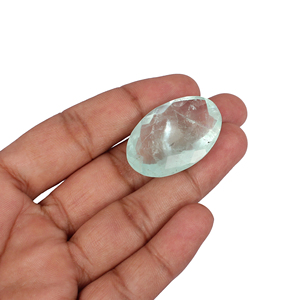 Pierre précieuse naturelle en fluorite afghane, taille damier, 67,8 carats, 35x23mm, pierre brute pour la fabrication de bijoux - Product Image 2