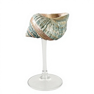 Coastal Seashell Wine Glass Vietnam Conch Martini Stemware Seashell Wine Glass for Weddings Birthdays Tropical Party Gift Decor - Product Image 1