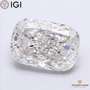 Diamant CVD cultivé en laboratoire, taille coussin, certifié IGI, couleur F, clarté VS2, 4,03 carats, pour le cadeau idéal - Product Image 1