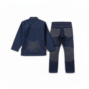 เสื้อผ้าฝึกซ้อม BJJ คุณภาพสูง น้ำหนักเบา 350 GSM ผ้าฝ้ายยืด 100% สำหรับทุกเพศ ไม่หดตัว ทนทาน แห้งเร็ว ระบายอากาศได้ดี รับสกรีนโลโก้ - Product Image 3