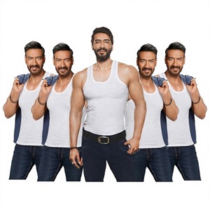 Custom <b>Men's</b> <b>White</b> Cotton Tank Top Sleeveless Gym <b>Vest</b> Athletic Fitness Undershirt Soft Breathable OEM Wholesale - Product Image 2