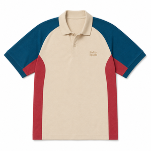 Polo personnalisé pour homme, color block, broderie vintage, manches courtes, coton respirant, vêtements de sport décontractés, tee-shirt de golf, vente en gros - Product Image 2