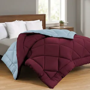 Couette d'hiver en microfibre 90 GSM, bleu marine clair, respirante, écologique, douce, légère, pour chambre à coucher, hôtellerie - Product Image 6