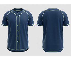 Maillot de baseball personnalisé avec logo, vêtements de sport sublimés pour équipe |   Kit de baseball d'équipe avec logo et numéros personnalisés |   Bas en polyester respirant - Product Image 6