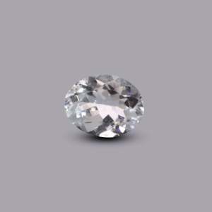 Piedra Preciosa Suelta de Aguamarina Azul Cielo de 4.4 Quilates, Cabujón Ovalado Facetado para Joyería Fina - Product Image 1