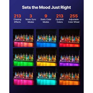 Mobile Bar in Acrilico a 3 Ripiani con Illuminazione LED, 60 Pollici, Espositore per Bar Domestico con Telecomando RF e Controllo App - Product Image 2