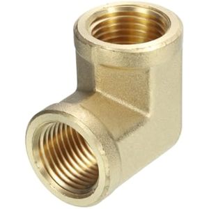 ข้อต่อท่อทองเหลืองแบบลดขนาด หัวเหลี่ยม ข้อต่อ NPT 90 องศา สำหรับงานประปา (AOL-016) - Product Image 6