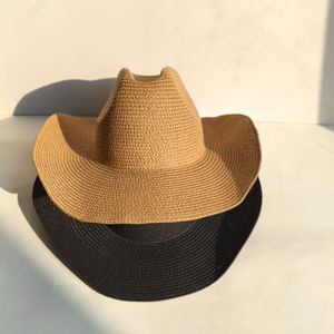 Sombrero Vaquero Clásico de Fieltro de Lana de Alta Calidad con Ala Ancha Estilo Cattleman para un Look Profesional de Vaquero y Uso Diario al Aire Libre - Product Image 1