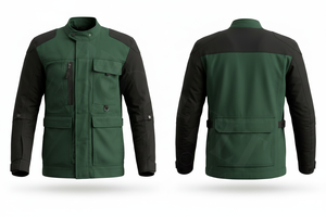 100% High Quality Textile Motorcycle Jacket with Multiple Pockets Zipper Closure Durable Weather-Resistant Outerwear Moto Jacket - Product Image 2