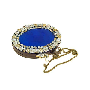 Eventide Elegance Stylish Eco-Friendly Resin Clutch for Weddings Parties Lady's Purse Glamorous Pearl Handle Evening MULTI Model - Product Image 3