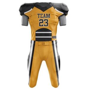 Ensemble de maillots de football américain entièrement personnalisables les plus populaires pantalon brodé en gros élégant uniforme imprimé à haute sublimation - Product Image 3