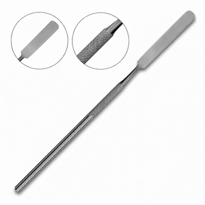 Espátula dental de un solo extremo de 6.5″ de acero inoxidable, instrumento de laboratorio para mezclar, mango y punta de precisión duraderos - Product Image 2