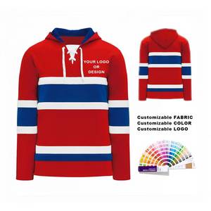 Nouvelle Arrivée - Sweat à Capuche de Hockey en Twill Respirant de Haute Qualité avec Broderie Personnalisée - Taille <span class=keywords><strong>Plus</strong></span> pour l'Hiver et le Hockey sur Glace - Product Image 3