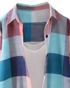 Robe chemise longue à carreaux multicolores pour femme, style tunique ample boutonnée décontractée pour l'automne et l'hiver - Product Image 5