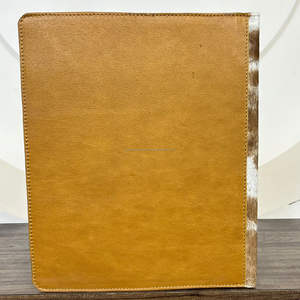 Nouvelle fabrication cuir personnalisé usiné à la main A4 présentation papier dossier d'affaires avec fente peau de vache classeur portefeuille dossiers - Product Image 5