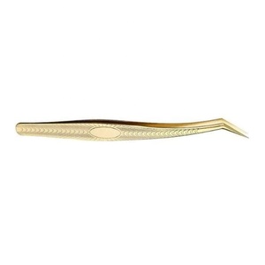 Pince à épiler professionnelle en acier inoxydable de qualité supérieure pour extensions de cils, longue, à pointe fine, outil de beauté de haute qualité - Product Image 3