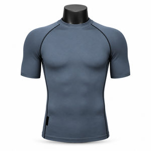 Mens Adult Short Sleeve <b>Compression</b> <b>Shirt</b> Breathable Quick Dry Performance Base Layer Rash Guard for Exercise - Product Image 1