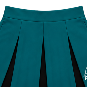 Falda plisada color verde azulado oscuro para porristas, para mujeres y niñas, para equipos deportivos, presentaciones de baile, entrenamiento, competición, ropa deportiva - Product Image 5