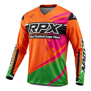 เสื้อเจอร์ซีย์มอเตอร์ครอสแขนยาวพิมพ์ลายตามสั่ง ขายดี ลดราคาพิเศษ หลายสี ผลิตจากโพลีเอสเตอร์ ป้องกันรังสียูวี เหมาะสำหรับขี่มอเตอร์ไซค์ - Product Image 3