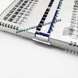 Bán buôn dụng cụ nha khoa khử trùng <span class=keywords><strong>cassette</strong></span> cho <span class=keywords><strong>10</strong></span> dụng cụ biểu tượng tùy chỉnh CE cao cấp lớp khử trùng <span class=keywords><strong>Cassette</strong></span> - Product Image 5