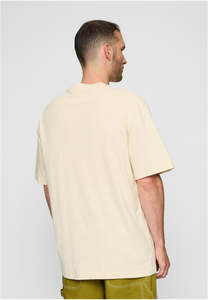 Premium <b>Sand</b> <b>Color</b> Men's shirts 100% Cotton Relaxed Oversized Tee Custom Logo Printing Plain Blank Apparel OEM Factory - Product Image 3