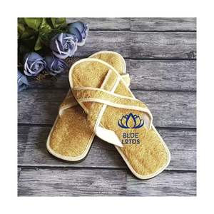 ¡EN OFERTA! Pantuflas de ducha de fibra tejida Loofah 2026, sandalias exfoliantes para el baño y uso diario. - Product Image 1