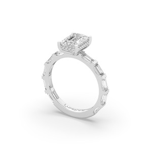 Elegante Anillo de Compromiso de Diamante Creado en Laboratorio de 3.28 Quilates para Mujer, Certificado IGI, Plata 925, Oro Amarillo, Estilo Único y Ligero - Product Image 5