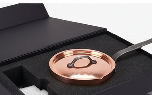 Fabulous Design Matte Rose Gold Polish Copper <b>Sauce</b> Pan With Metal Handle Kitchenware For Hotels And Restaurants Use - Product Image 6