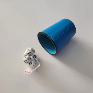 High Quality Personalized Real Leather <b>Dice</b> Cup and <b>Dice</b> Set with pieces - Product Image 1