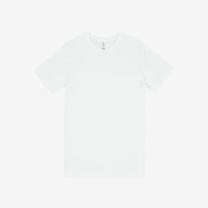 T-shirt uni DISTRICT DM130 pour homme, coupe classique, en tissu tri-mélange, couleur naturelle / Taille L, T-shirt de baseball pour homme en tissu tri-mélange - Product Image 3