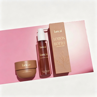 Flacon pompe de 100 ml en PET PCR de luxe pour emballage cosmétique, pot de gel douche exfoliant, conteneur d'huile, bouteille de lotion avec bouchon pour nettoyant visage et shampoing