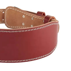 Cinturón de Soporte Lumbar Profesional para Levantamiento de Pesas, de Cuero Genuino, para Gimnasio y Entrenamiento, con Logotipo Personalizado - Product Image 6