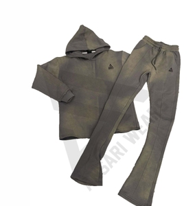 New Acid Wash Printed Sweat Suit High Quality Quick Dry <b>Jogger</b> Set Hoodie Custom Logo Plus Size Gym Winter tracksuit - Product Image 4