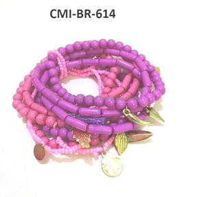 Dernière conception de bijoux de corps faits à la main pour femmes et filles perle colorée avec de l'acier pour boucle - Product Image 2