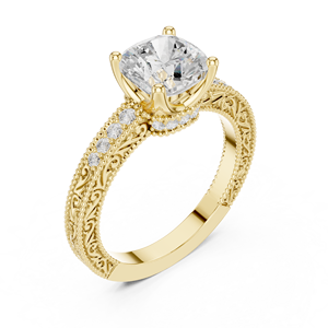 Anillo de oro premium con diamante cultivado en laboratorio certificado por IGI para mujer, joyería fina clásica, regalo para aniversario de bodas y compromiso. - Product Image 6